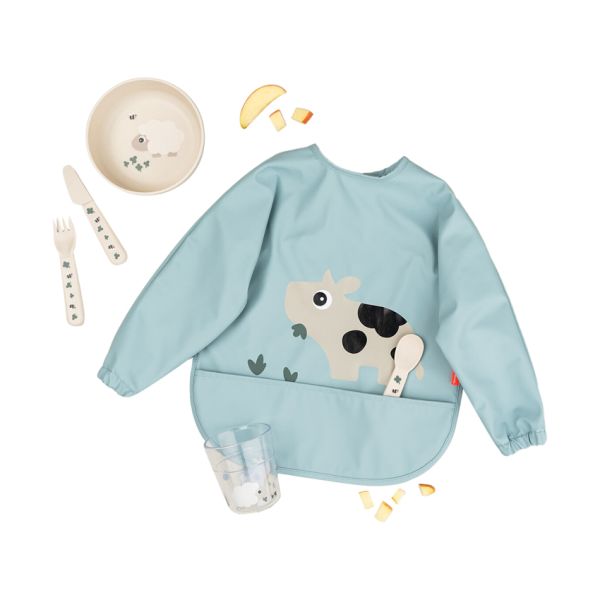 Done By Deer Tiny Farm Slab Met Mouw - Blue Done By Deer Tiny Farm Slab Met Mouw - Blue