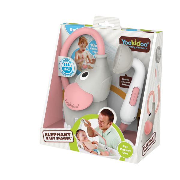 Yookidoo Elephant Baby Shower Pink