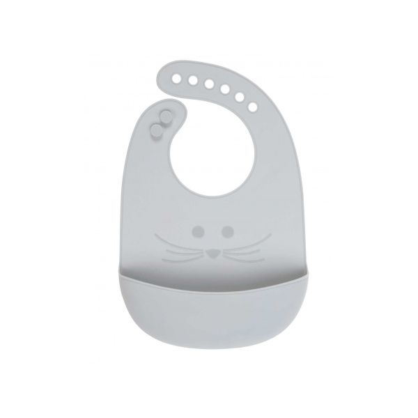 Lässig Slab Silicone Little Chums Mouse Grey