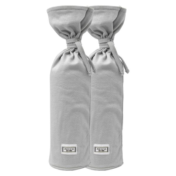 Meyco Kruikenzak 2pck Basic Jersey Lichtgrjs