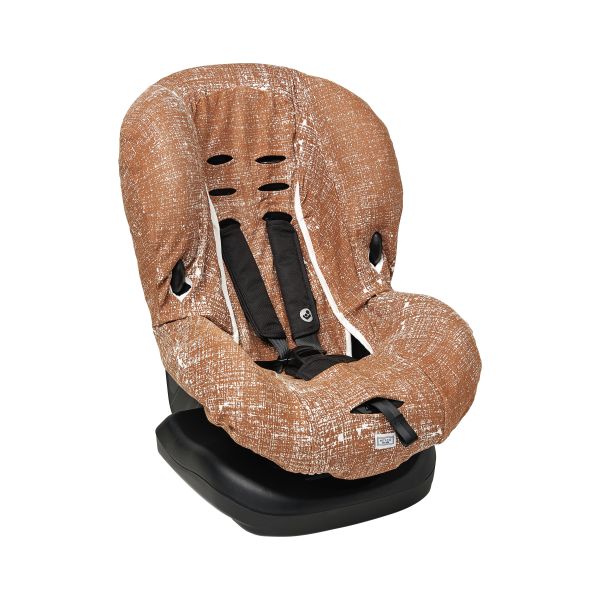 Meyco Autostoelhoes Fine Lines Camel 1+ Meyco Autostoelhoes Fine Lines Camel 1+