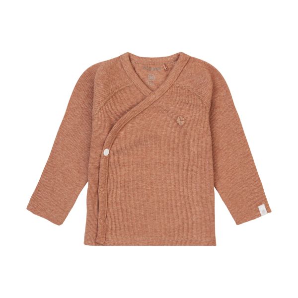 Noppies T-Shirt Overslag Rib Nanyuki Cafe Au Lait Melange 50 Noppies T-Shirt Overslag Rib Nanyuki Cafe Au Lait Melange 50