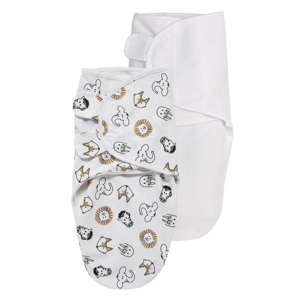 SwaddleMeyco 2-Pack Animal/Uni Wit0-3 Maanden