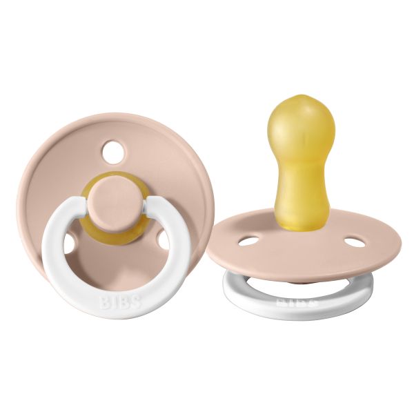 BiBs Glow In The Dark Fopspeen - Rond - 6-18 Mnd - Blush 