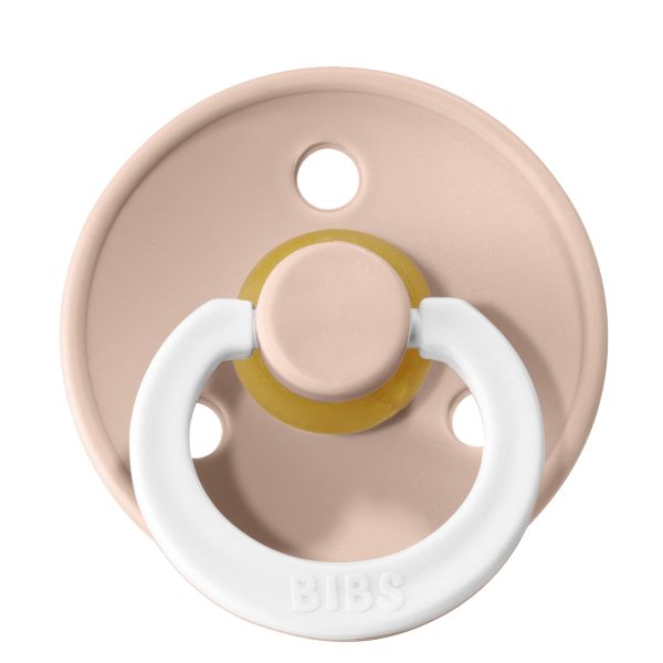 BiBs Glow In The Dark Fopspeen - Rond - 6-18 Mnd - Blush 