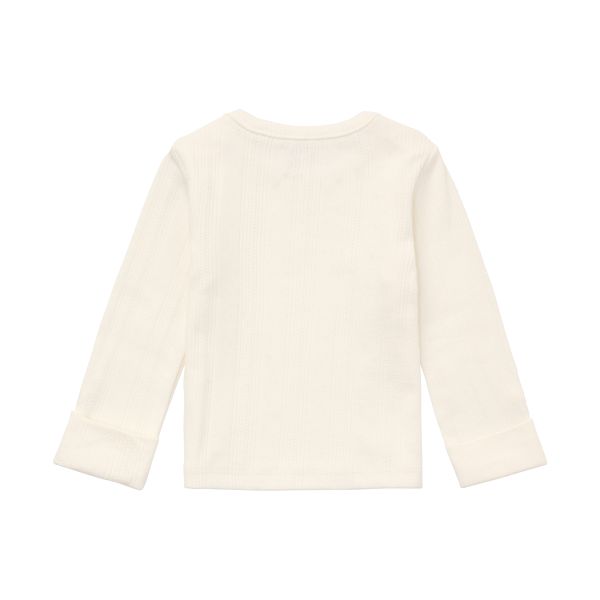 Noppies Shirt Lange Mouw - Maat 50 - Egret Noppies Shirt Lange Mouw - Maat 50 - Egret