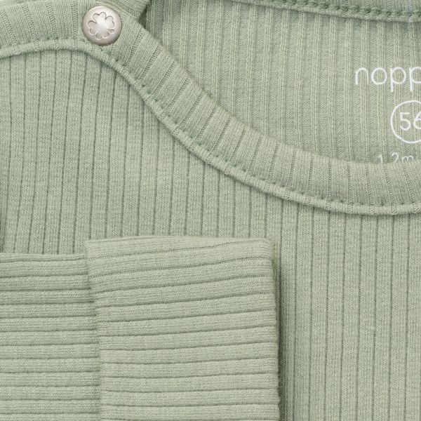 Noppies Shirt Lange Mouw - Maat 50 - Iceberg Green Noppies Shirt Lange Mouw - Maat 50 - Iceberg Green