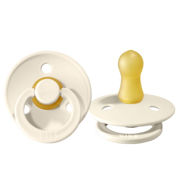 BiBs Fopspeen - Rond - 0-6 Mnd - Ivory BiBs Fopspeen - Rond - 0-6 Mnd - Ivory