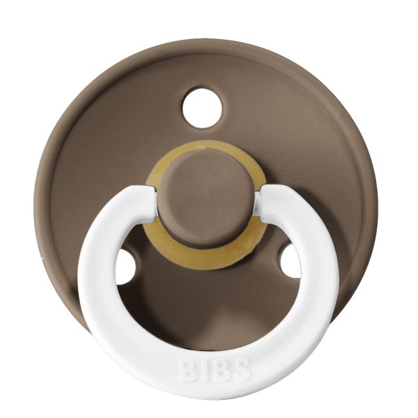 BiBs Glow In The Dark Fopspeen - Rond - 0-6 Mnd - Dark Oak BiBs Glow In The Dark Fopspeen - Rond - 0-6 Mnd - Dark Oak