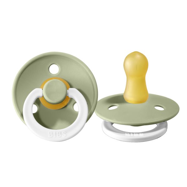 BiBs Glow In The Dark Fopspeen - Rond - 0-6 Mnd - Sage BiBs Glow In The Dark Fopspeen - Rond - 0-6 Mnd - Sage