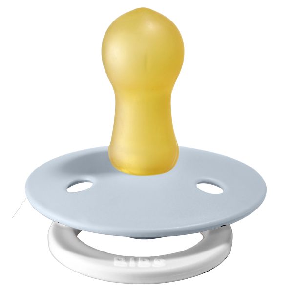 BiBs Glow In The Dark Fopspeen - Rond - 6-18 Mnd - Baby Blue BiBs Glow In The Dark Fopspeen - Rond - 6-18 Mnd - Baby Blue