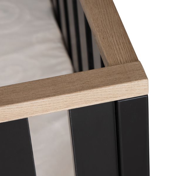 Interbaby Lancaster Park Met Lade - Zwart/Visgraatmotief