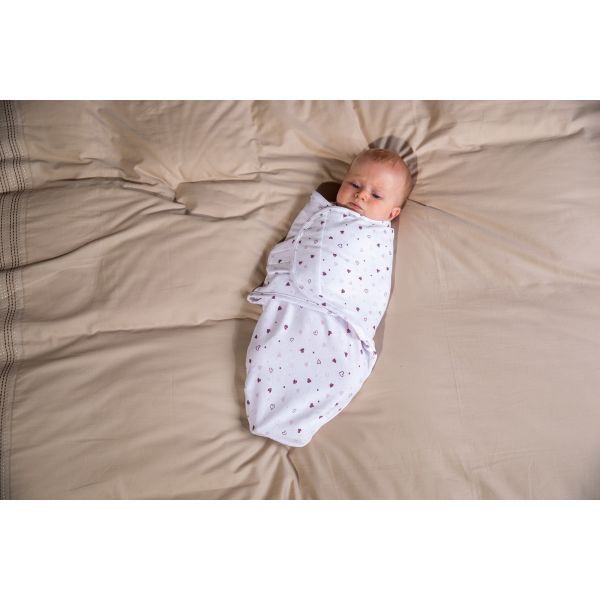 Bo Jungle Baby Wrap Lovely Hearts Small