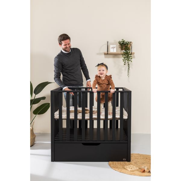TWF Bas Park Met Lade - Mat Zwart 