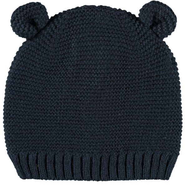 Sarlini Muts Knit Oortjes Navy 12-24 maanden Sarlini Muts Knit Oortjes Navy 12-24 maanden