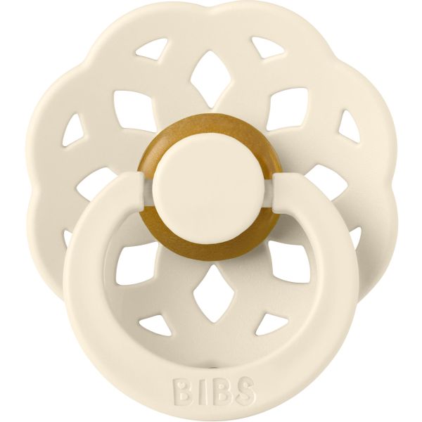 Bibs Fopspeen Boheme Round 0-6mnd Ivory