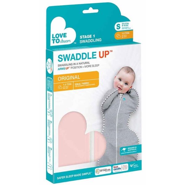 Love To Dream SwaddleUp™ Stage 1 Dusty Pink Small 1.0 TOG Love To Dream SwaddleUp™ Stage 1 Dusty Pink Small 1.0 TOG