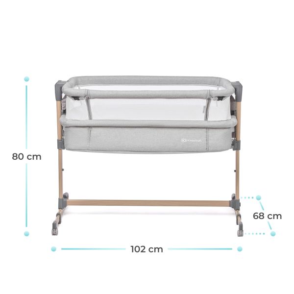 Kinderkraft Wieg Neste Air Grey Wood