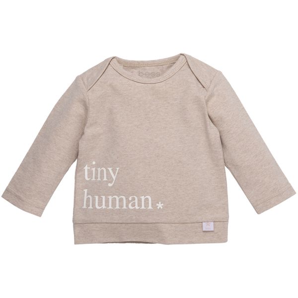 BESS T-Shirt Melange Sand maat 50