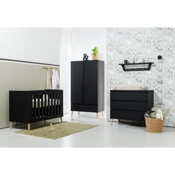 TWF Ledikant 60 x 120 - Commode Beach Island Black TWF Ledikant 60 x 120 - Commode Beach Island Black