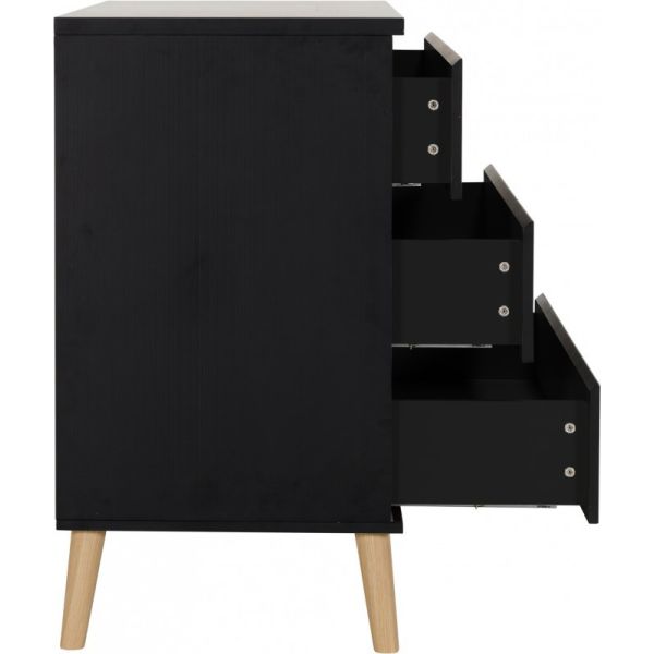 Commode 3 Laden Beach Island Black