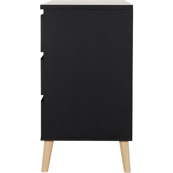 Commode 3 Laden Beach Island Black