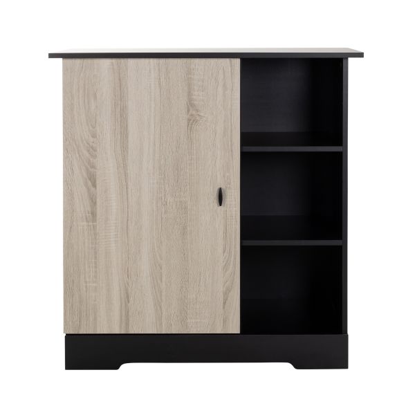 Interbaby Ledikant 60 x 120 - Commode 1 deur 3 vakken Basalt Interbaby Ledikant 60 x 120 - Commode 1 deur 3 vakken Basalt