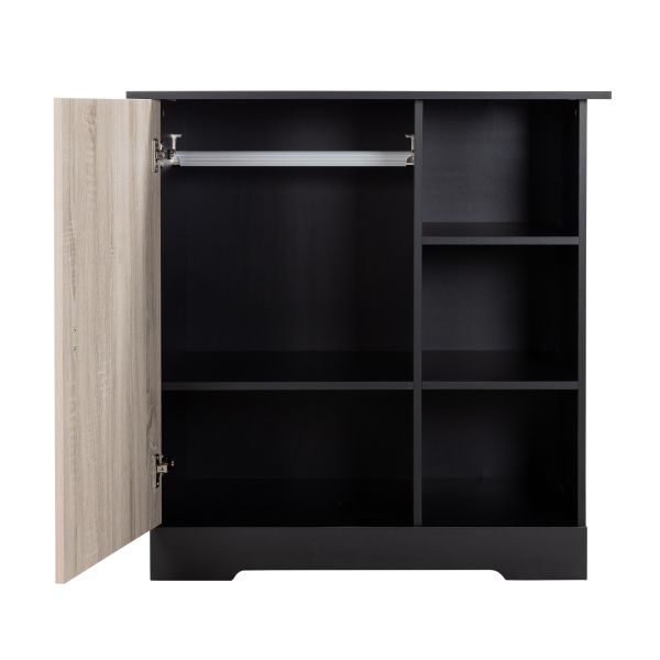 Commode 1 Deur 3 Vakken Basalt