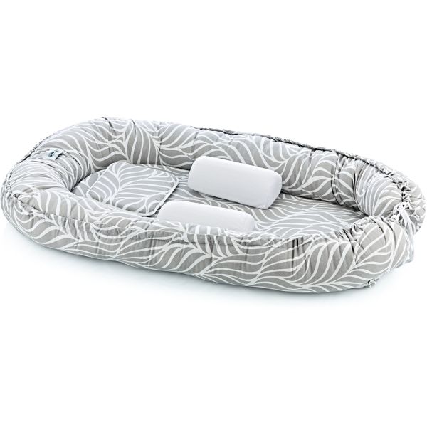 Babyjem Babynest Grijs/Bladeren Patroon Babyjem Babynest Grijs/Bladeren Patroon