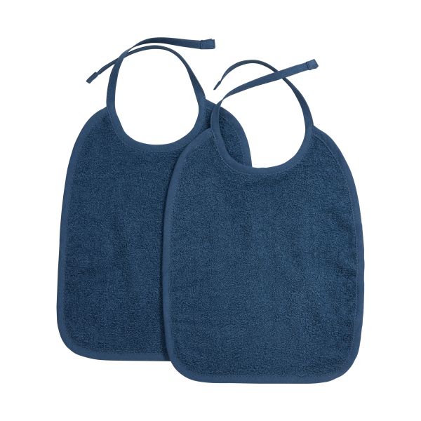 Meyco Slab met Striksluiting Badstof - Indigo - 2-Pack