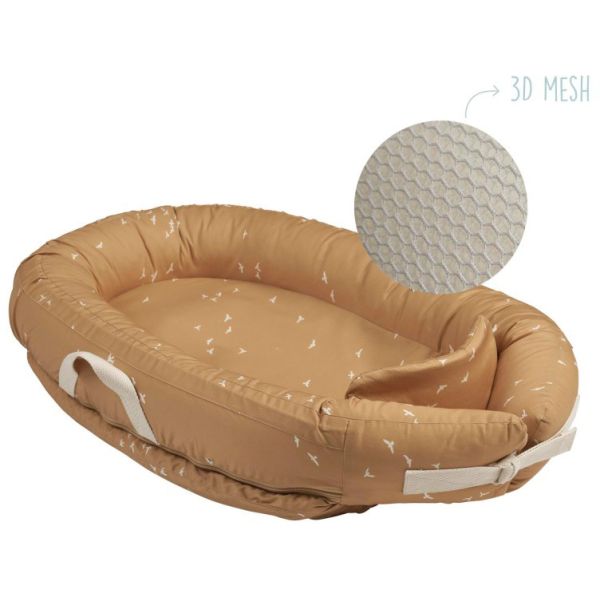 Voksi Babynest Premium Mesh Warm Beige Flying