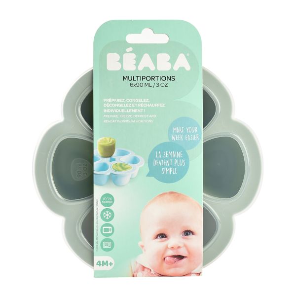 Béaba Multi Portion 6x90ml Groen Béaba Multi Portion 6x90ml Groen
