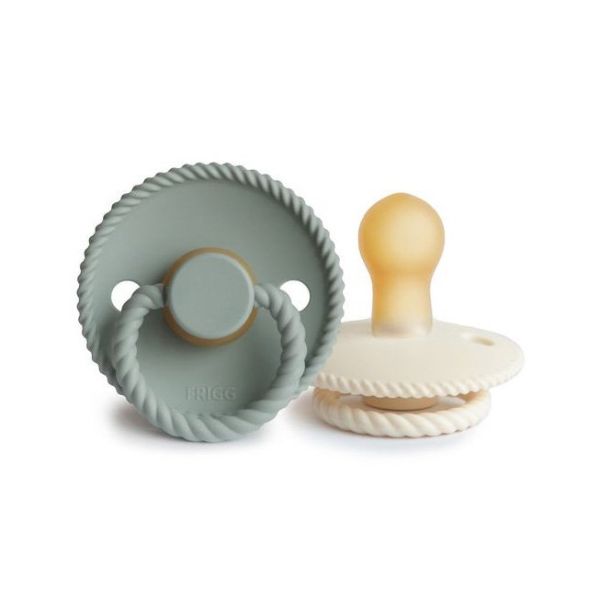Frigg Fopspeen Rope Cream/Sage T2 6-18mnd (2 stuks) Frigg Fopspeen Rope Cream/Sage T2 6-18mnd (2 stuks)