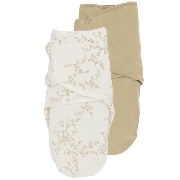 SwaddleMeyco 2-Pack Branches Sand/Uni Sand0-3 Maanden