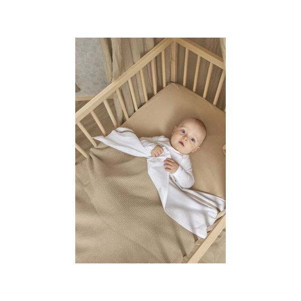 Meyco Co-Sleeperhoeslaken Jersey Sand 50x90cm 