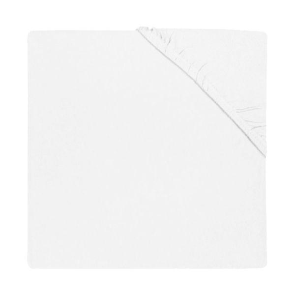 Puck Molton Hoeslaken - White - 70 x 140 / 150 cm Puck Molton Hoeslaken - White - 70 x 140 / 150 cm