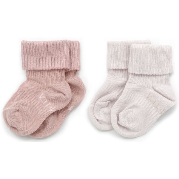 KipKep Blijf-Sokjes - 2-6 Mnd - 2-Pack - Mauve KipKep Blijf-Sokjes - 2-6 Mnd - 2-Pack - Mauve