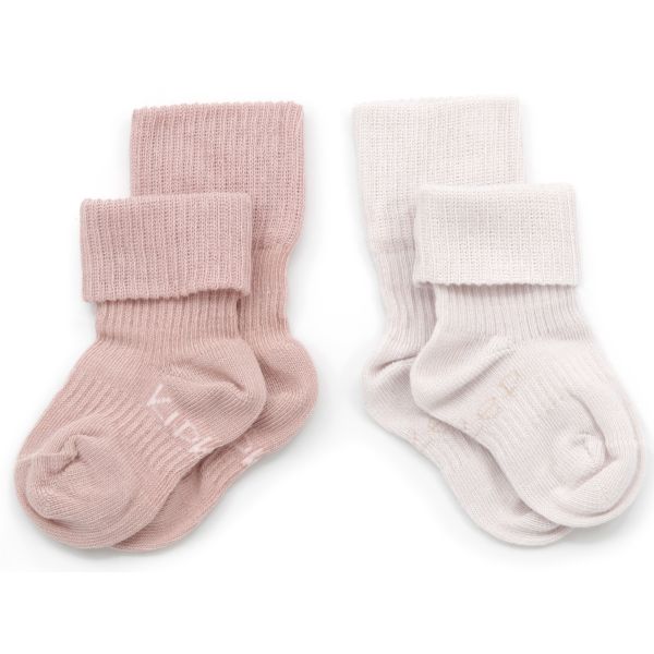 KipKep Blijf-Sokjes - 2-6 Mnd - 2-Pack - Mauve KipKep Blijf-Sokjes - 2-6 Mnd - 2-Pack - Mauve