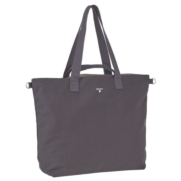 Lässig Cotton Statement Shopper - Anthracite Lässig Cotton Statement Shopper - Anthracite
