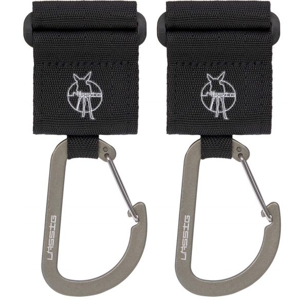 Lässig Stroller Hooks Met Karabijnhaak Black 2-Pack Lässig Stroller Hooks Met Karabijnhaak Black 2-Pack