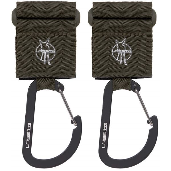 Lässig Stroller Hooks Met Karabijnhaak Olive 2-Pack Lässig Stroller Hooks Met Karabijnhaak Olive 2-Pack