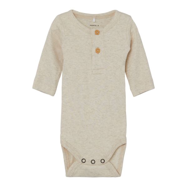Name It Romper Kab Button Peyote Melange maat 62 Name It Romper Kab Button Peyote Melange maat 62