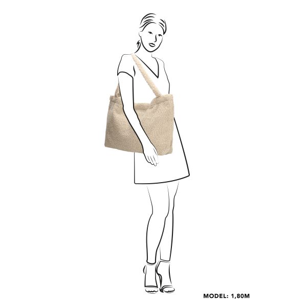 Beagles Shopper - Teddy  - Creme