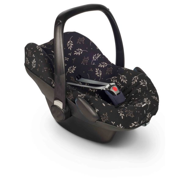 Dooky Seat Cover - 0mnd+ - Romantic Leaves Black