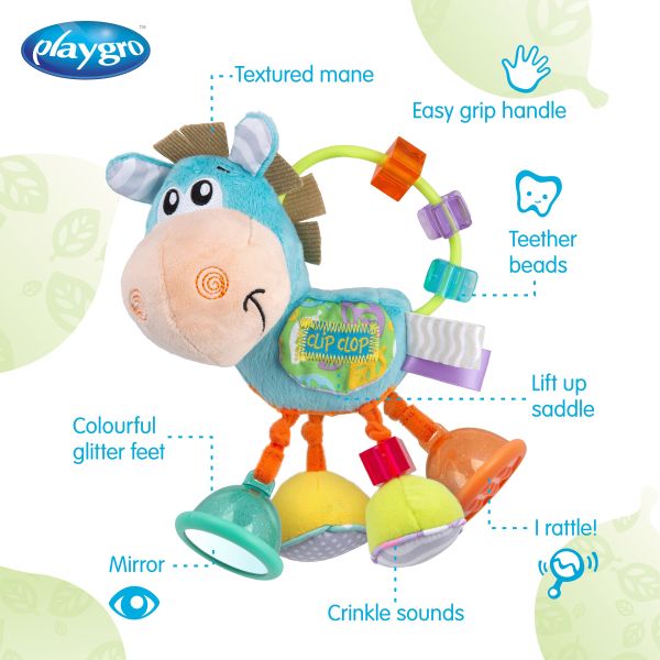 Playgro Clip Clop Activity Rattle