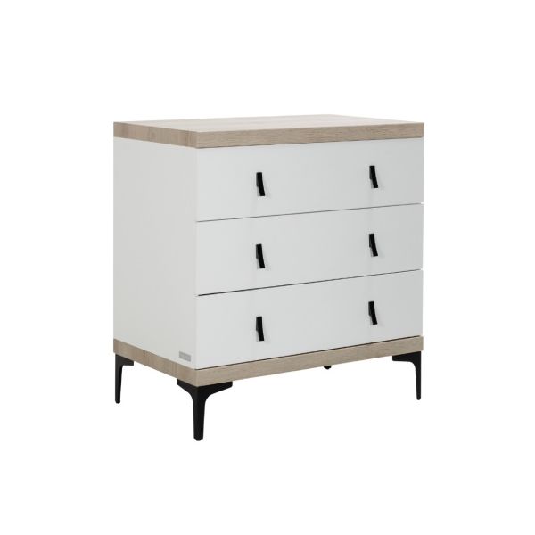 Interbaby Commode 3 Laden Strips Wit