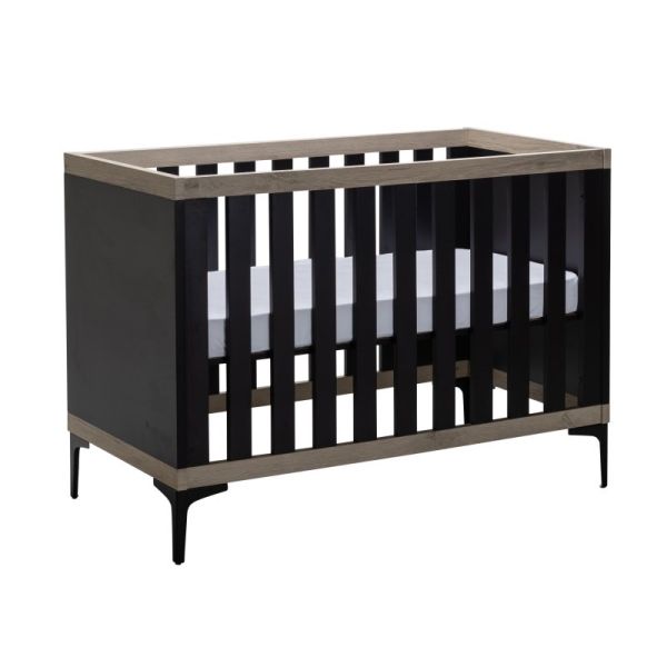 Interbaby Ledikant 60 x 120 Strips Zwart