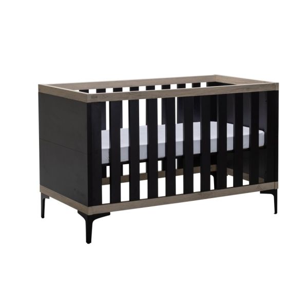 Interbaby Ledikant 70 x 140 Strips Zwart Interbaby Ledikant 70 x 140 Strips Zwart