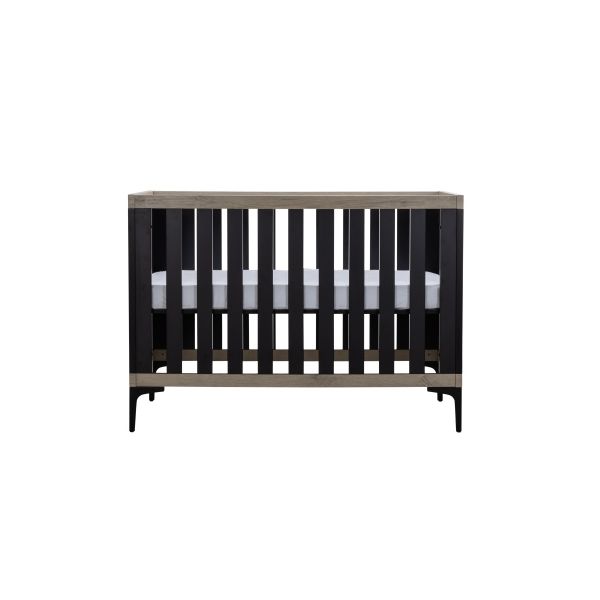 Interbaby Ledikant 70 x 140 Strips Zwart Interbaby Ledikant 70 x 140 Strips Zwart