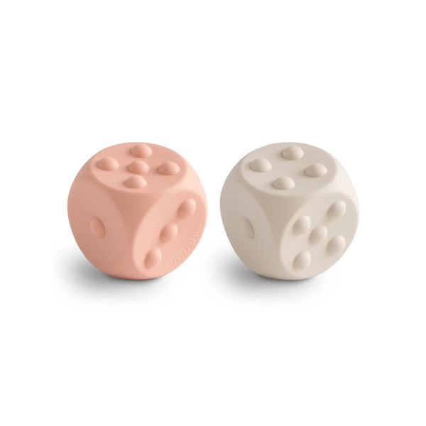 Mushie Dobbelsteen Siliconen Blush/Shifting Sands (2 stuks) Mushie Dobbelsteen Siliconen Blush/Shifting Sands (2 stuks)